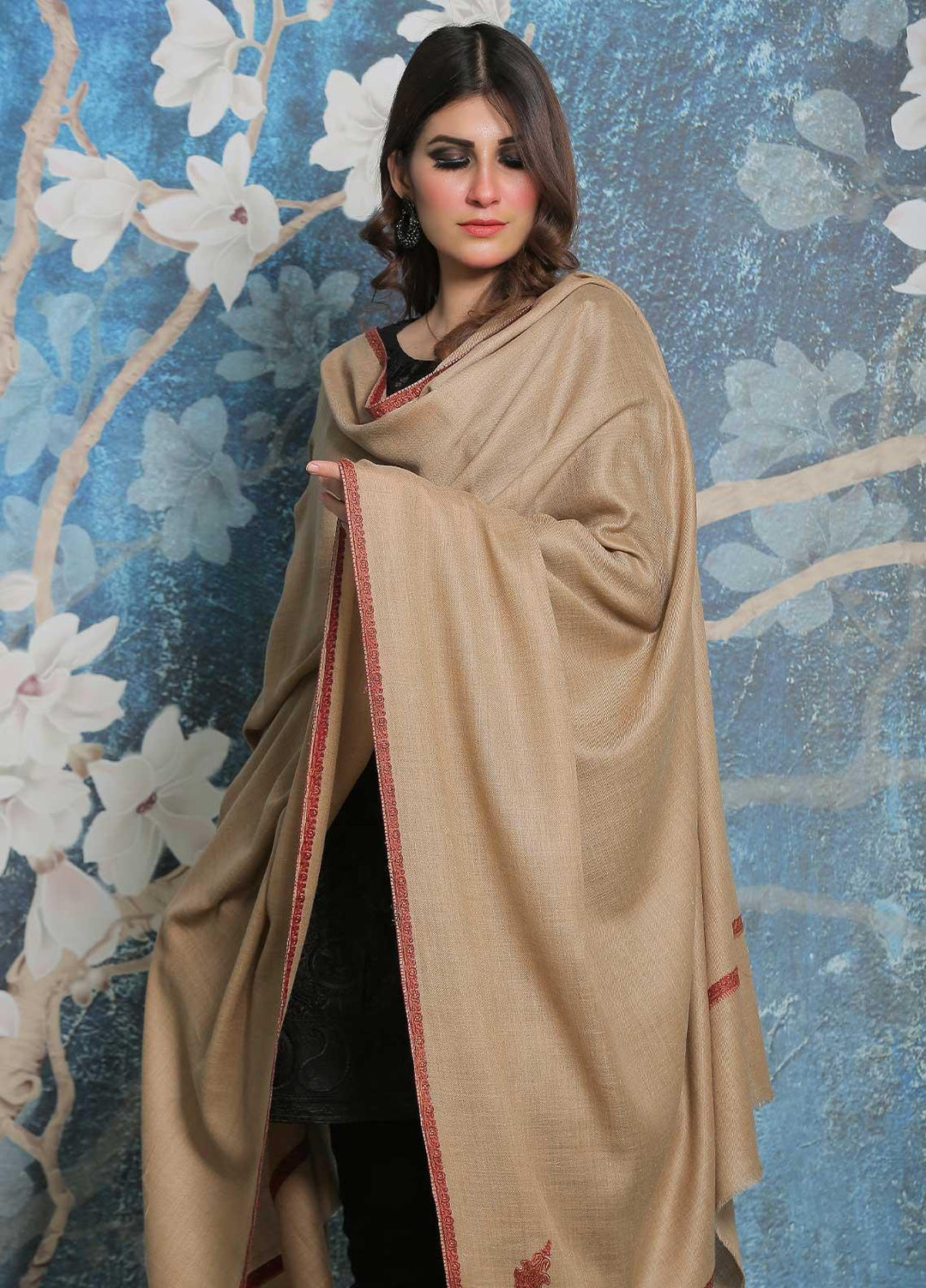 Sanaulla Exclusive Range Pashmina Shawl SU21PP  MIR-824-Mix Pure Pashmina Shawls