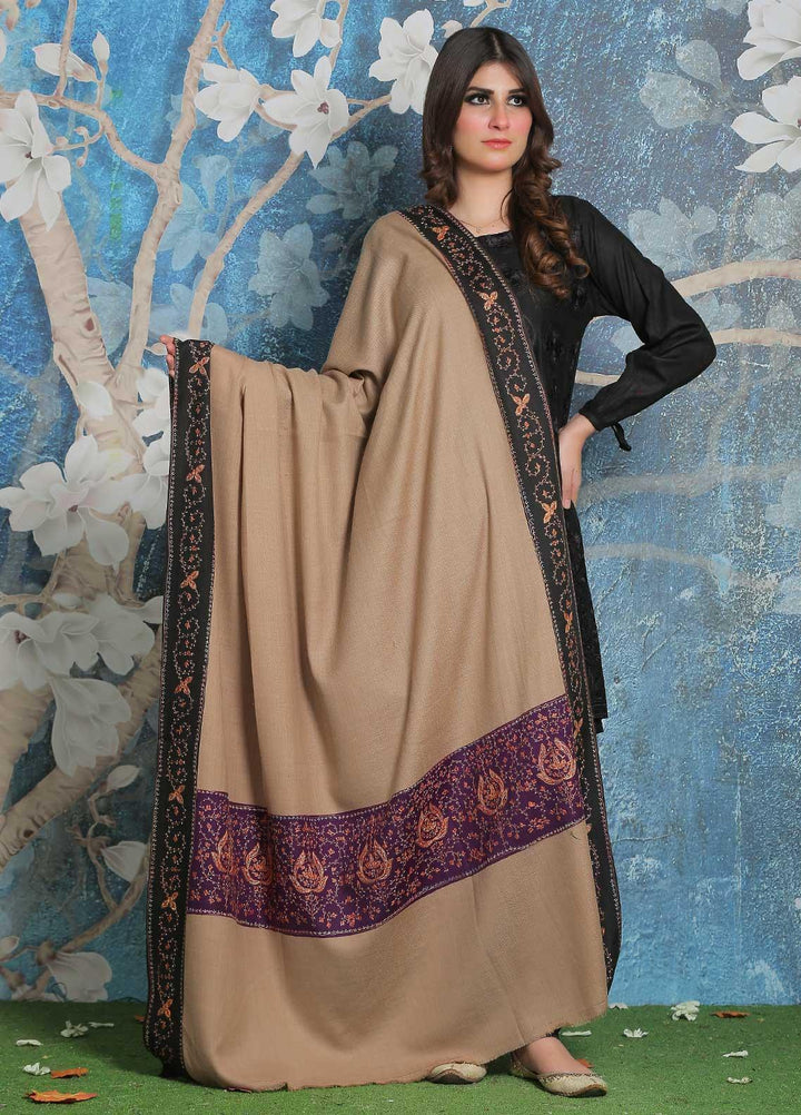 Sanaulla Exclusive Range Pashmina Shawl SU21PP MIR-19 Purple Pure Pashmina Shawls