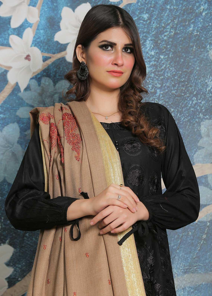 Sanaulla Exclusive Range Pashmina Shawl SU21PP MIR-41 Brown 3 Pure Pashmina Shawls