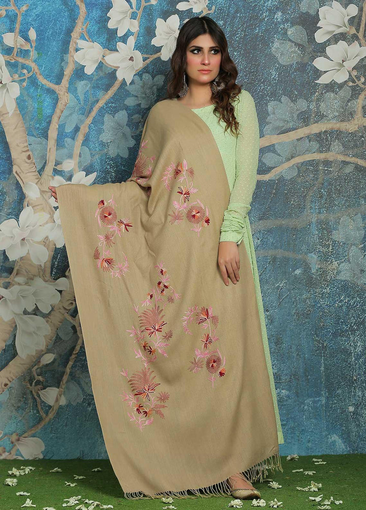 Sanaulla Exclusive Range  Pashmina  Shawl SU21PP STOLE - Pure Pashmina Shawls