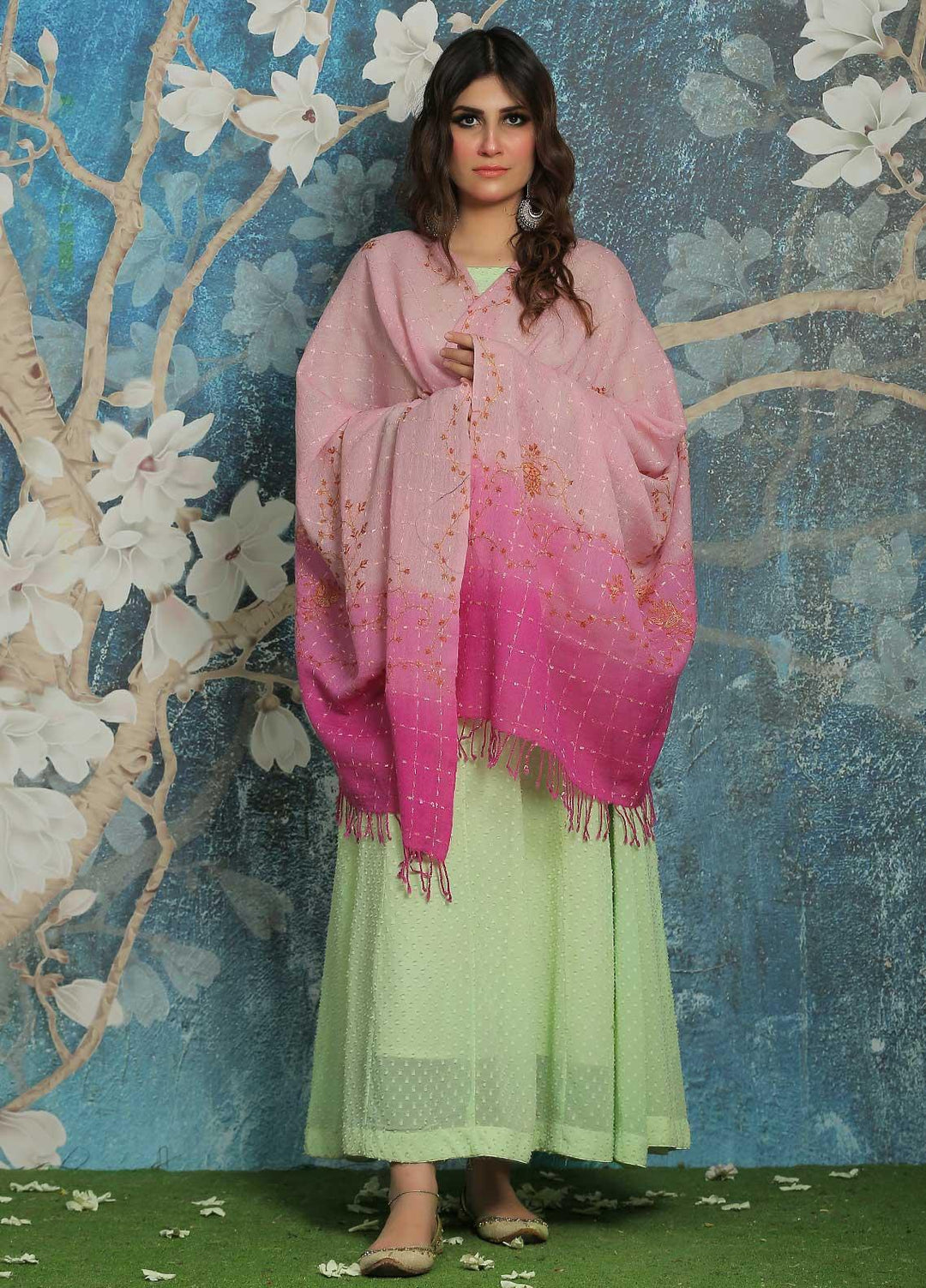 Sanaulla Exclusive Range  Pashmina  Shawl SU21PP Shawl - Pure Pashmina Shawls