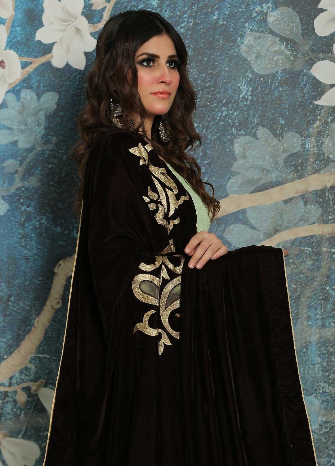 Sanaulla Exclusive Range  Pashmina  Shawl SU21PP AKP-226 Brown1 - Pure Pashmina Shawls