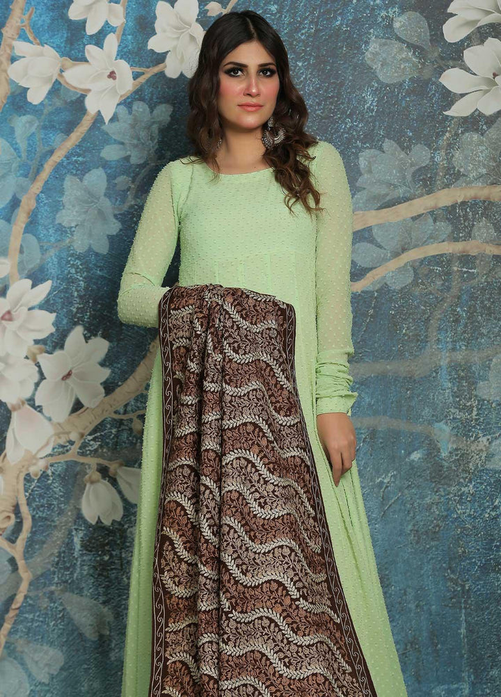 Sanaulla Exclusive Range  Pashmina  Shawl SU21PP AKP-23 Brown-1 - Pure Pashmina Shawls