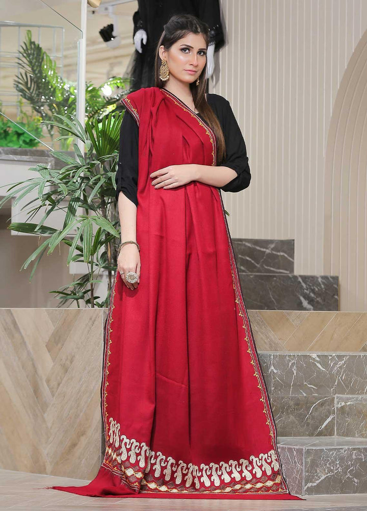 Sanaulla Exclusive Range Pashmina Shawl SU21PP MIR-23 Maroon 1 Pure Pashmina Shawls