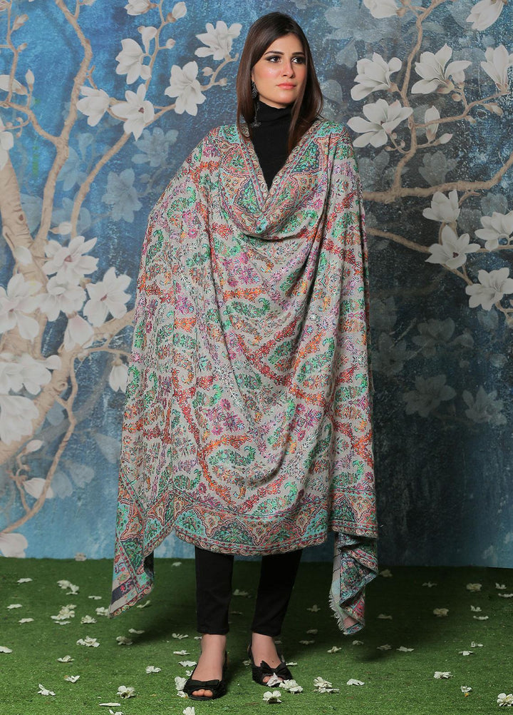 Sanaulla Exclusive Range Pashmina Shawl SU21PP MIR-660-Multi3 Pure Pashmina Shawls