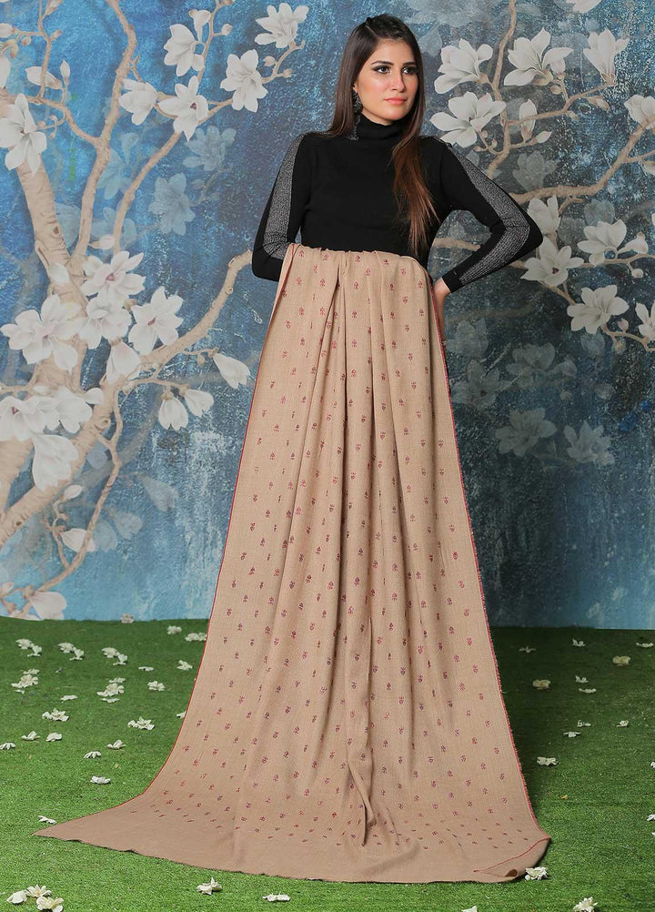 Sanaulla Exclusive Range Pashmina Shawl SU21PP MIR-07 Brown 2 Pure Pashmina Shawls