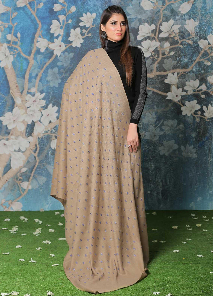 Sanaulla Exclusive Range Pashmina Shawl SU21PP MIR-07 Brown 3 Pure Pashmina Shawls