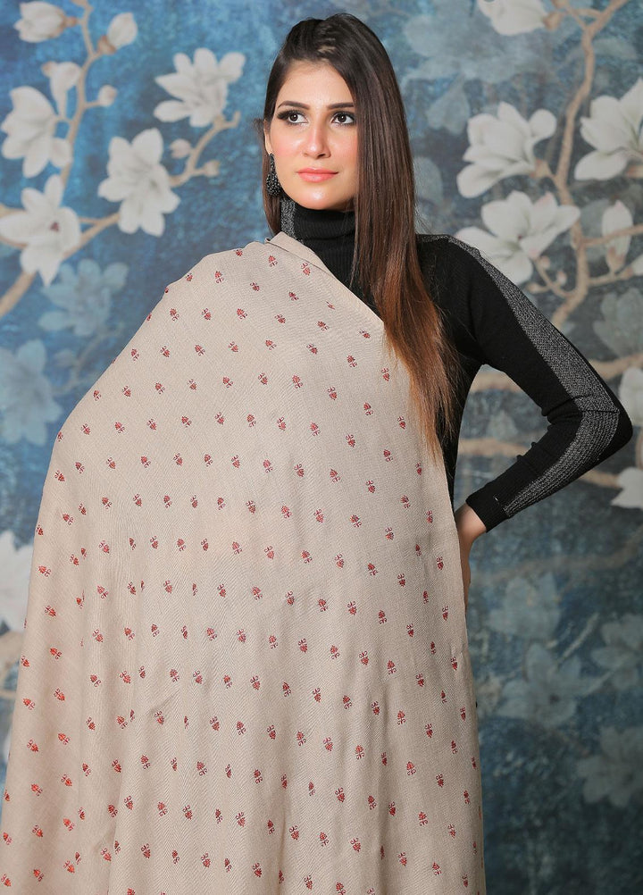 Sanaulla Exclusive Range Pashmina Shawl SU21PP MIR-07 Brown 11 Pure Pashmina Shawls