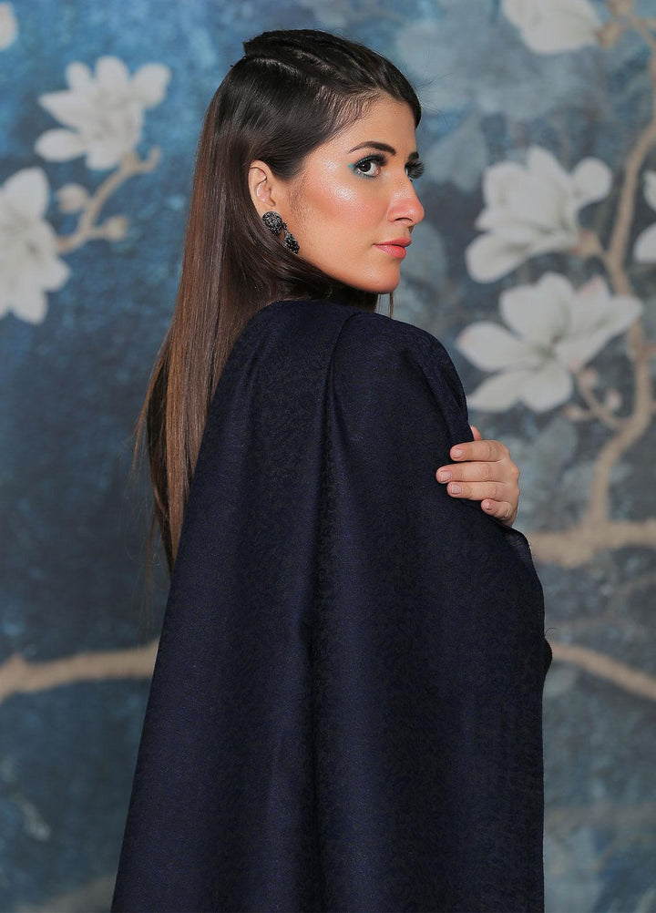 Sanaulla Exclusive Range Pashmina Shawl SU21PP AKP-47 Blue-2 Pure Pashmina Shawls