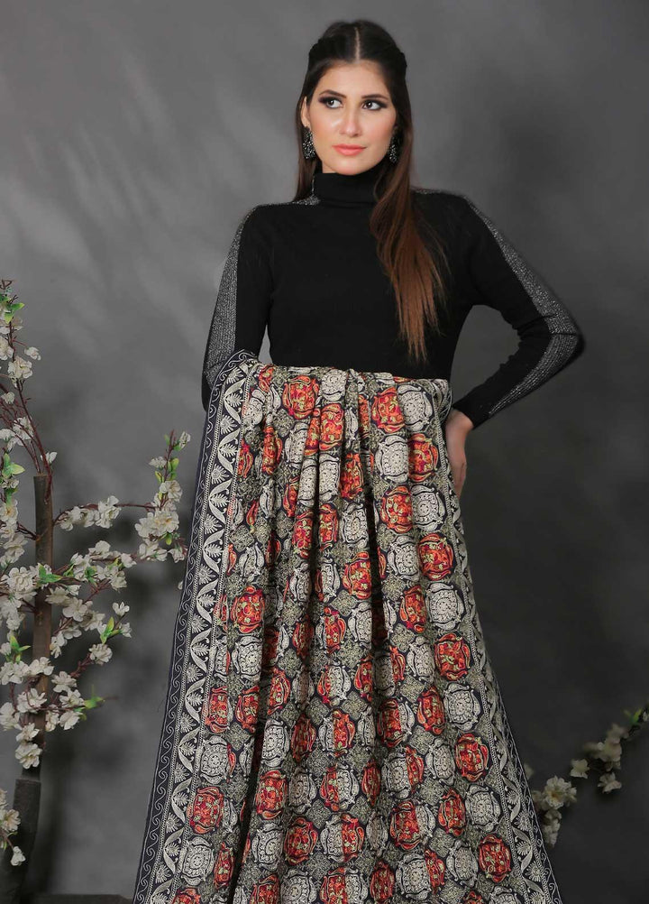 Sanaulla Exclusive Range Pashmina Shawl SU21PP AKP-02 Blue Pure Pashmina Shawls