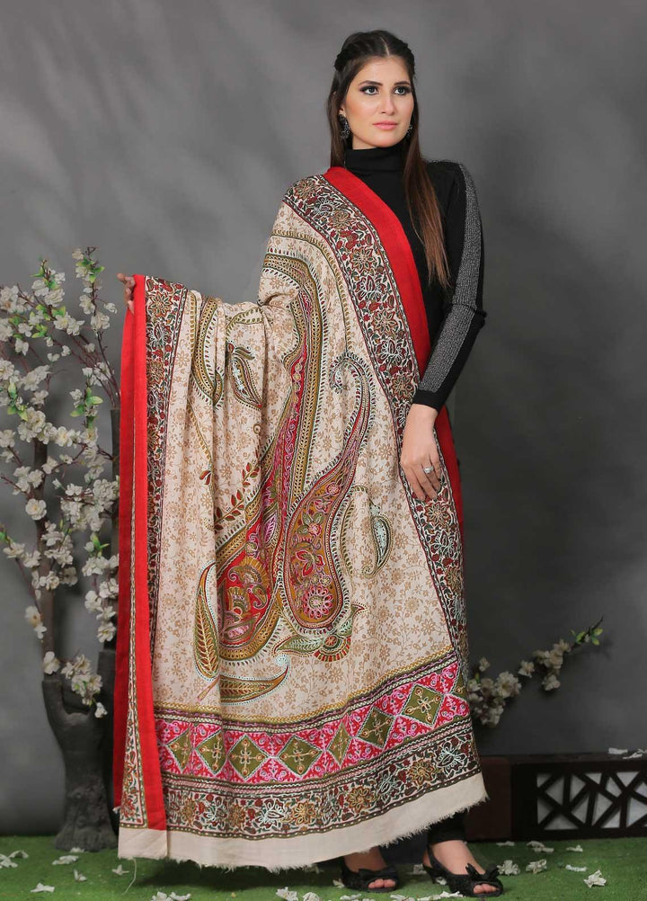 Sanaulla Exclusive Range Pashmina Shawl SU21PP MIR-621-Multi5 Pure Pashmina Shawls