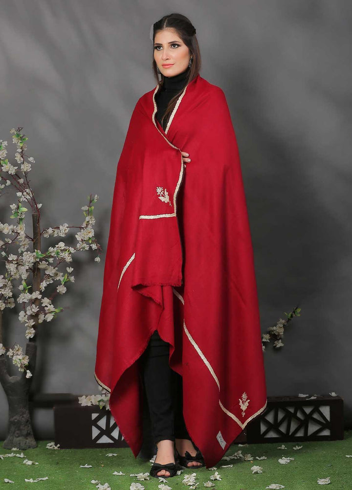 Sanaulla Exclusive Range Pashmina Shawl SU21PP MIR-06 Maroon 1 Pure Pashmina Shawls