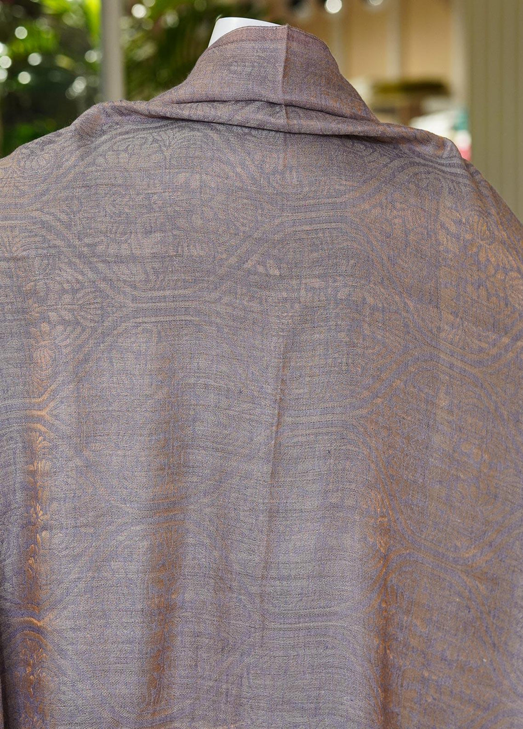 Sanaulla Exclusive Range  Pashmina  Shawls MAMA-01 Fawn - Pashmina Shawls