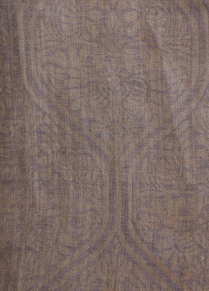 Sanaulla Exclusive Range  Pashmina  Shawls MAMA-01 Fawn - Pashmina Shawls