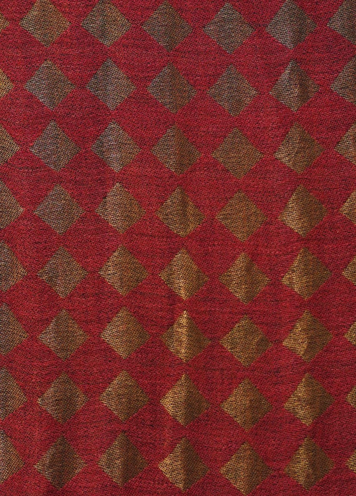 Sanaulla Exclusive Range  Pashmina  Shawls MAMA-01 Rust-2 - Pashmina Shawls