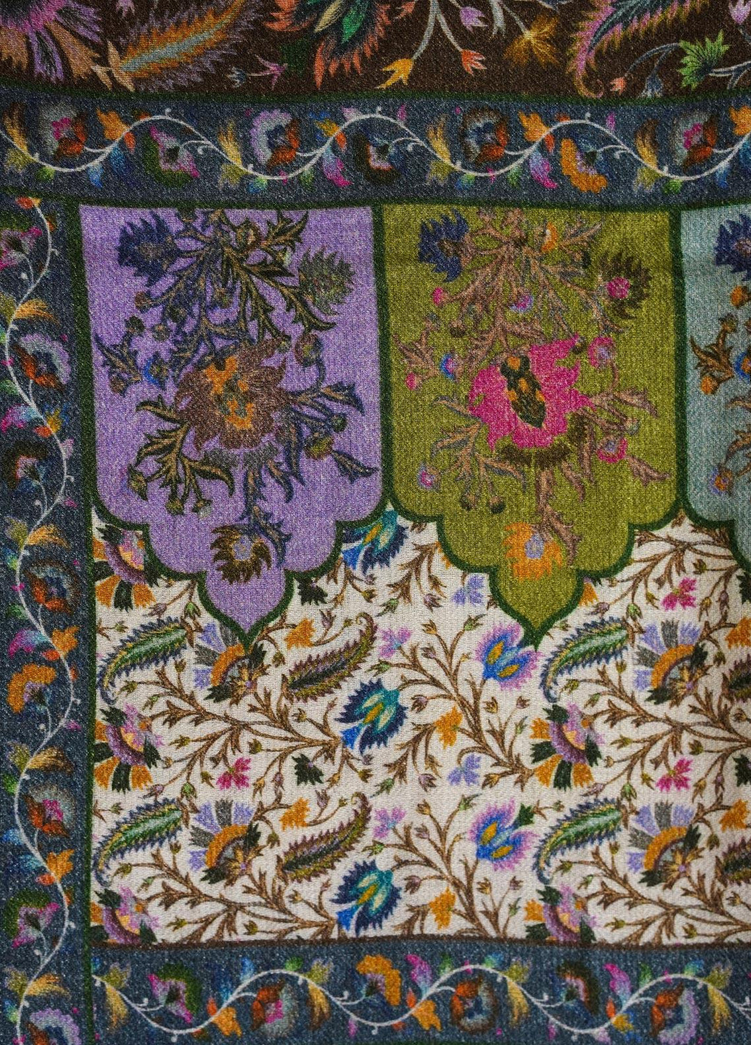 Sanaulla Exclusive Range  Pashmina  Shawls MAMA-03 Multi-2 - Pashmina Shawls