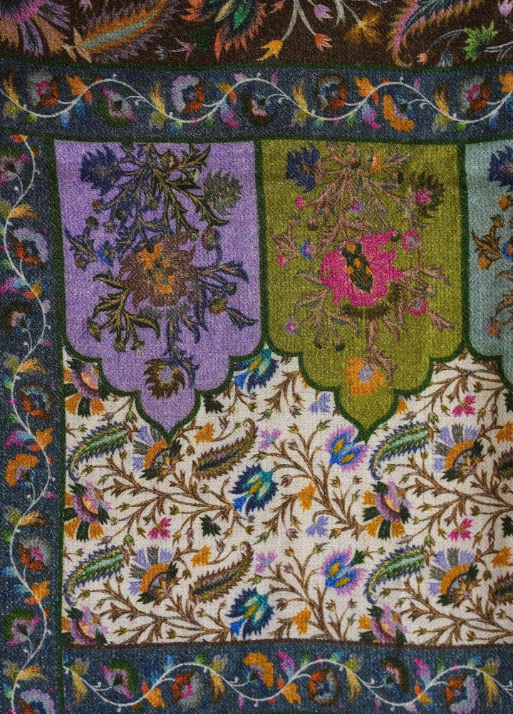 Sanaulla Exclusive Range  Pashmina  Shawls MAMA-03 Multi-2 - Pashmina Shawls