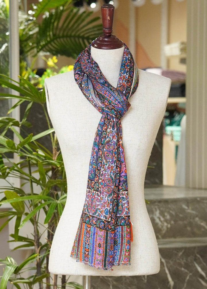 Sanaulla Exclusive Range  Pashmina  Shawls MAMA-03 Multi-7 - Pashmina Shawls