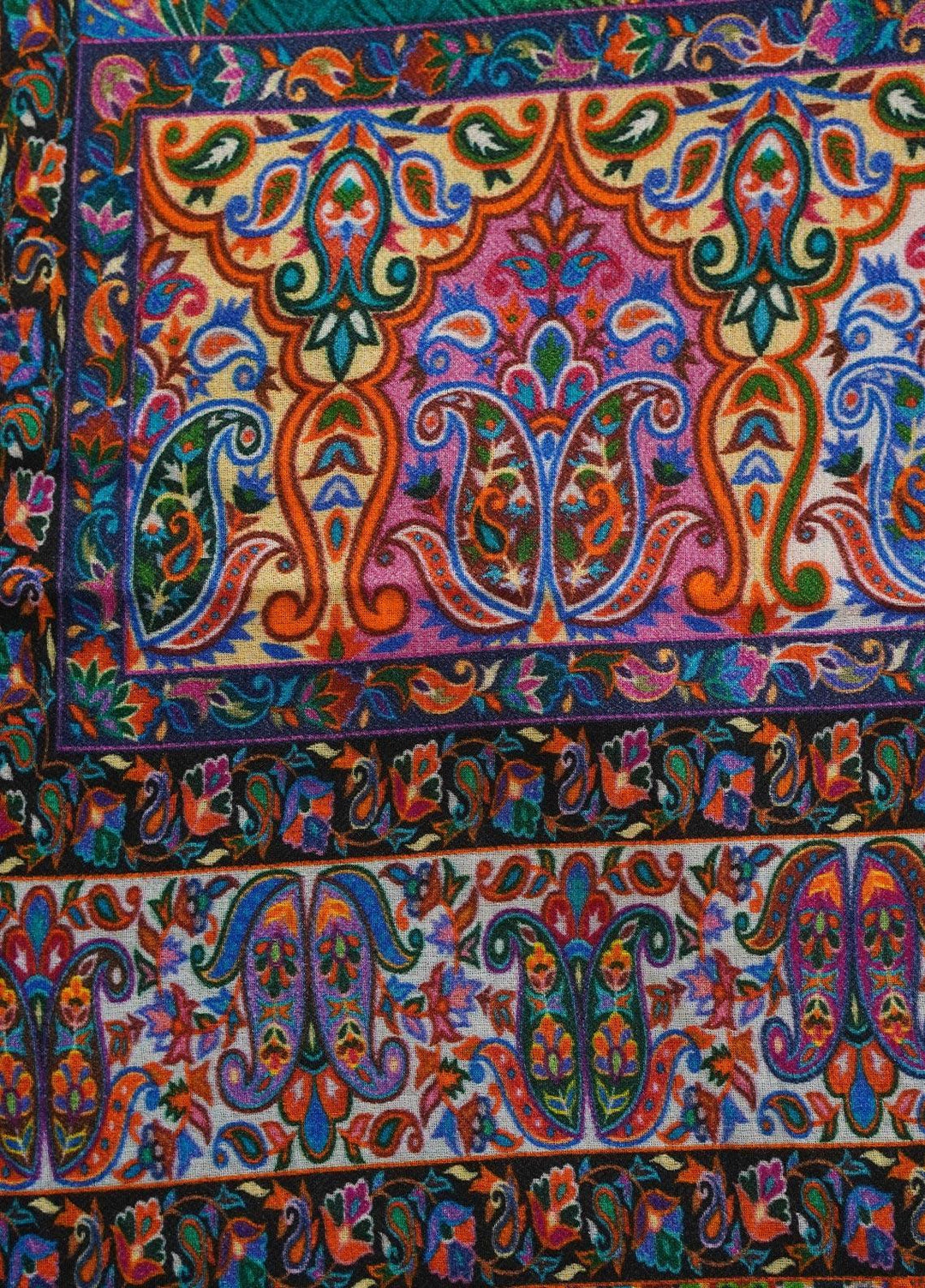 Sanaulla Exclusive Range  Pashmina  Shawls MAMA-03 Multi-7 - Pashmina Shawls