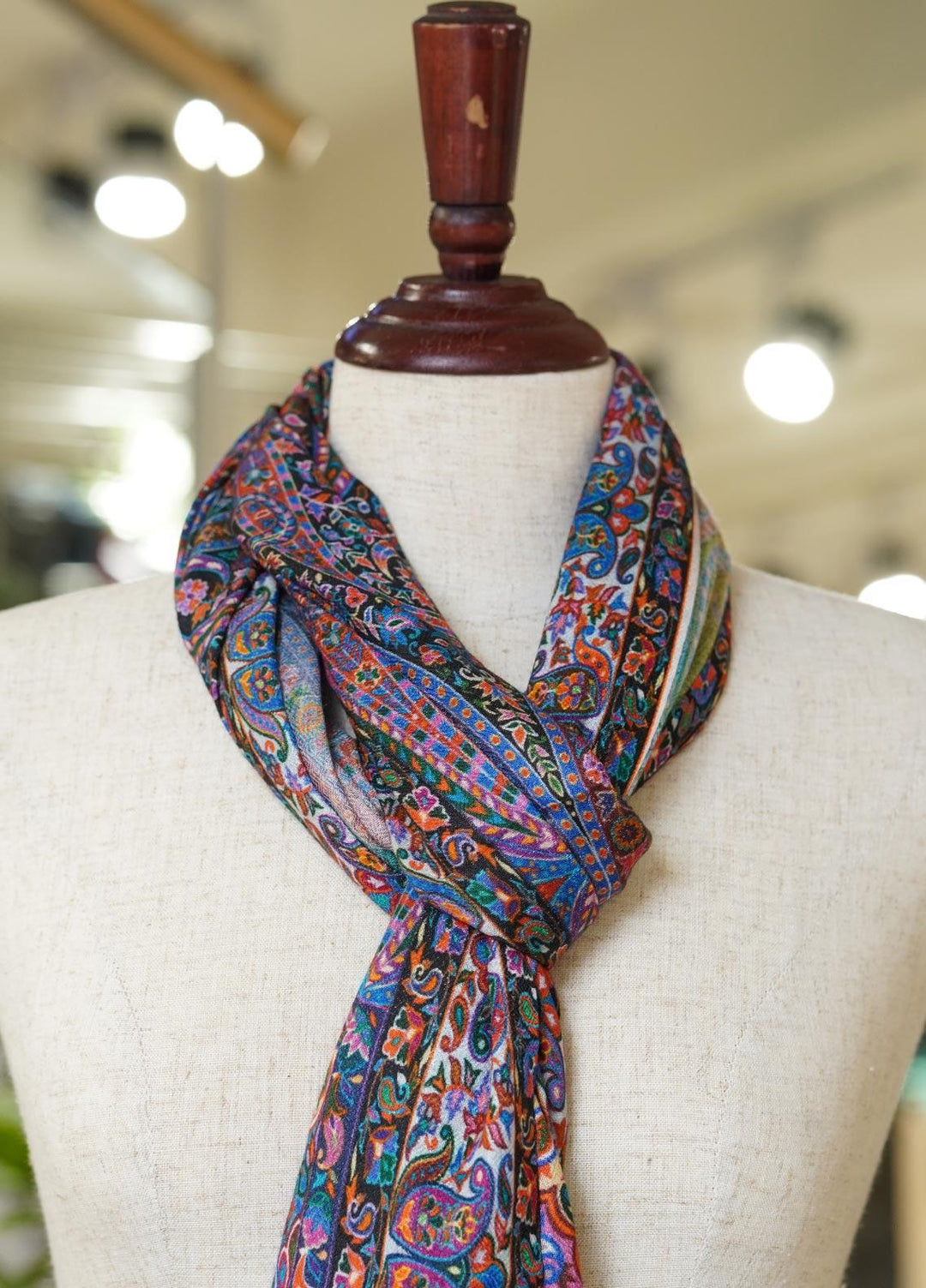 Sanaulla Exclusive Range  Pashmina  Shawls MAMA-03 Multi-7 - Pashmina Shawls