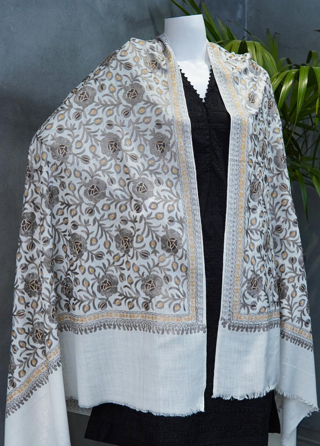 Sanaulla Exclusive Range  Pashmina  Shawls MAMA-36 Off - Pashmina Shawls