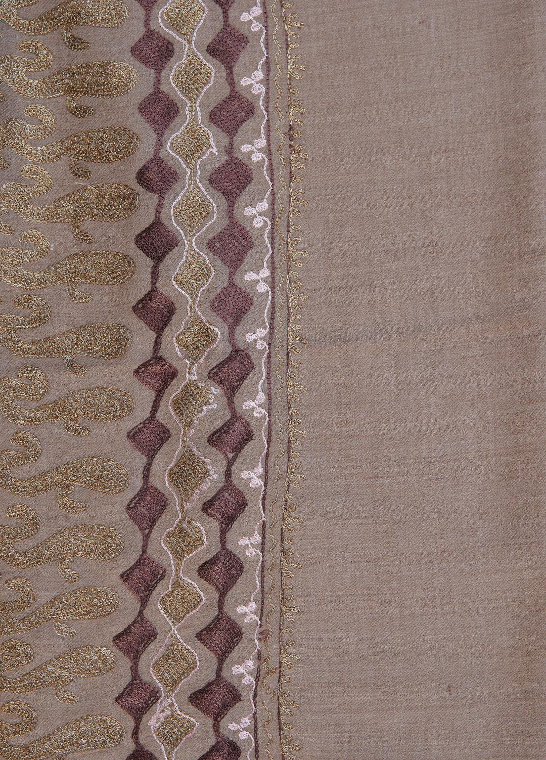 Sanaulla Exclusive Range  Pashmina  Shawls SU22PS-1 M-Shawls MIR-23 Fawn 1 - Pashmina Shawls