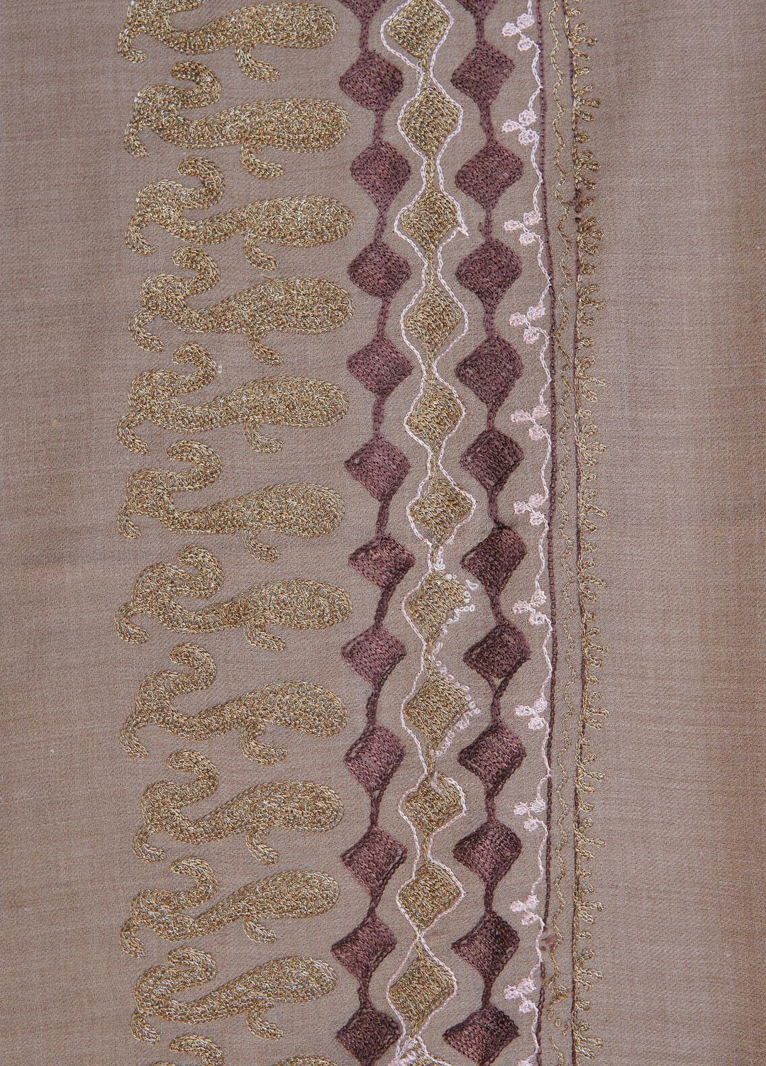 Sanaulla Exclusive Range  Pashmina  Shawls SU22PS-1 M-Shawls MIR-23 Fawn 1 - Pashmina Shawls