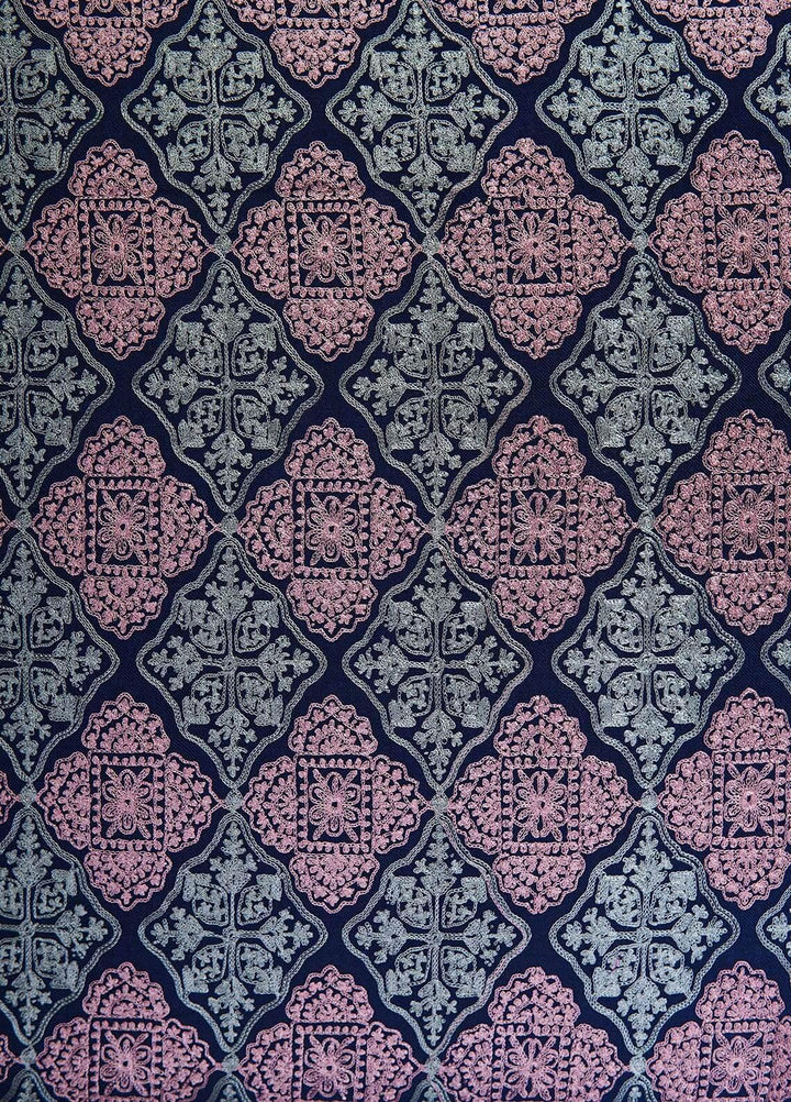 Sanaulla Exclusive Range  Pashmina  Shawls MAMA-37 Blue-1 - Pashmina Shawls