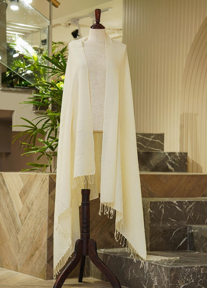 Sanaulla Exclusive Range  Pashmina  Shawls 104371-Yellow - Pashmina Shawls