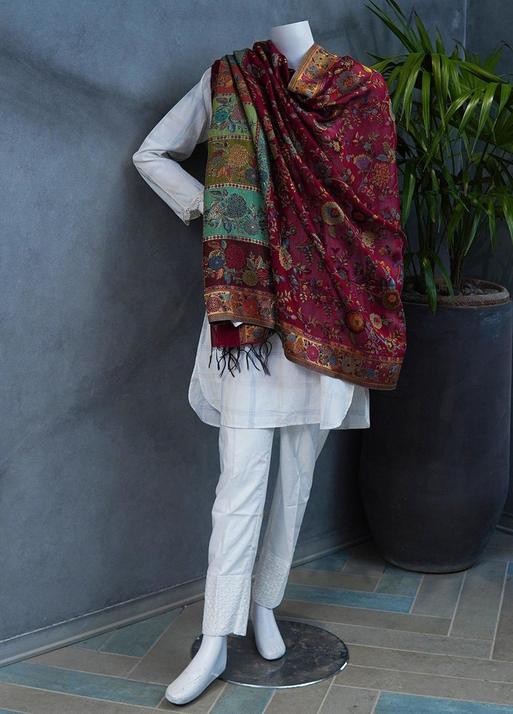 Sanaulla Exclusive Range  Pashmina  Shawls MAMA-11 Multi-8 - Pashmina Shawls