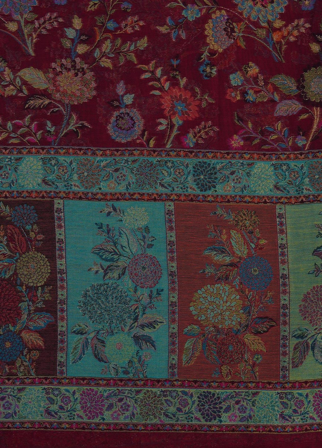 Sanaulla Exclusive Range  Pashmina  Shawls MAMA-11 Multi-8 - Pashmina Shawls