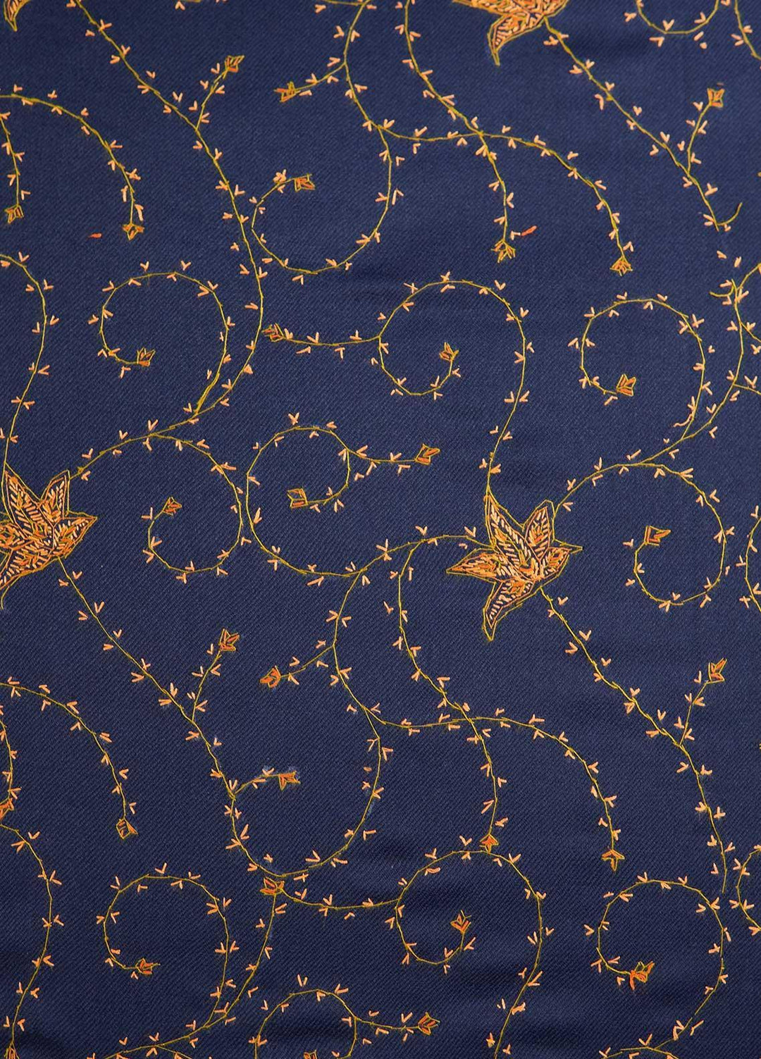 Sanaulla Exclusive Range  Pashmina  Shawls MAMA-17 Blue-4 - Pashmina Shawls