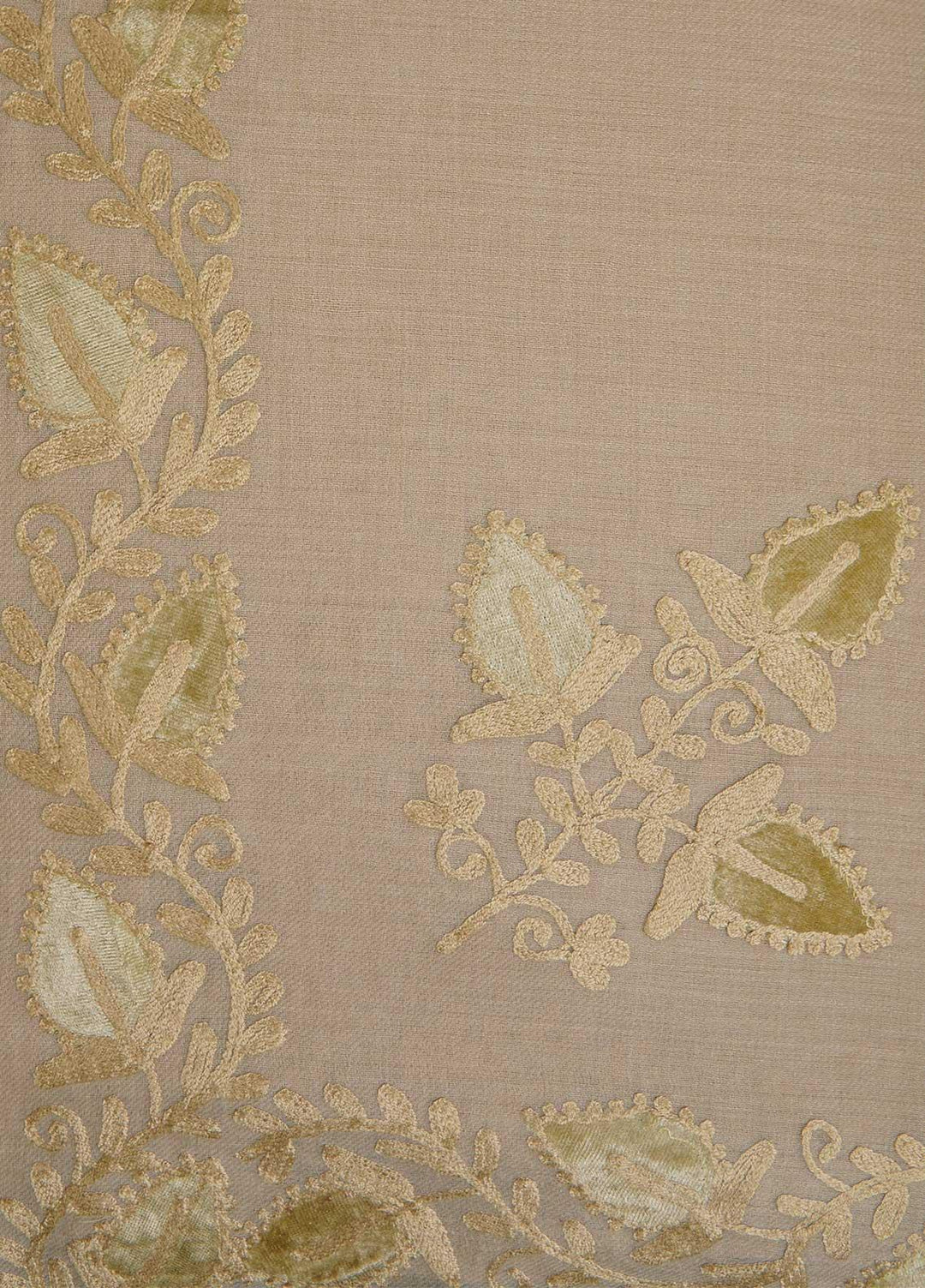 Sanaulla Exclusive Range  Pashmina  Shawls MAMA-26 Off White-2 - Pashmina Shawls