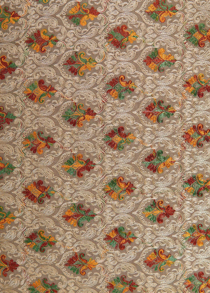 Sanaulla Exclusive Range  Pashmina  Shawls Mh Burfi Um Fine KPS-15 Brown-01  - Pashmina Shawls