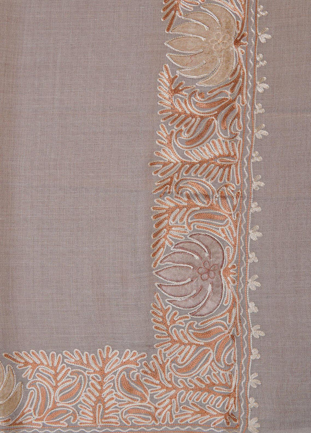 Sanaulla Exclusive Range  Pashmina  Shawls SU22PS-1 M-Shawls MIR-16 Fawn 8 - Pashmina Shawls