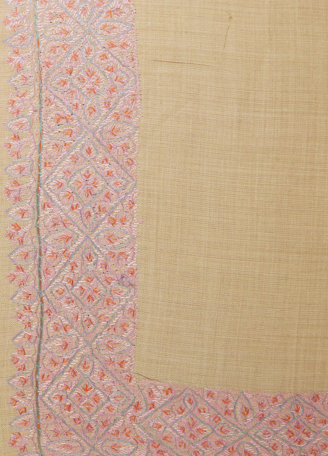 Sanaulla Exclusive Range  Pashmina  Shawls MAMA-20 Fawn-2 - Pashmina Shawls