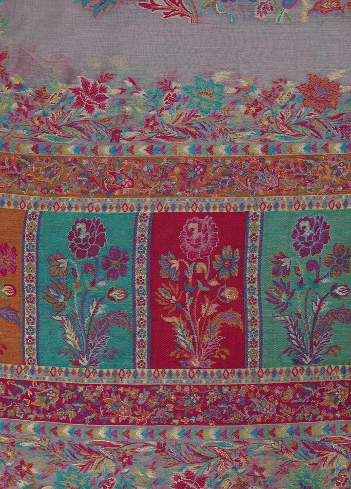 Sanaulla Exclusive Range  Pashmina  Shawls MAMA-11 Multi-11 - Pashmina Shawls
