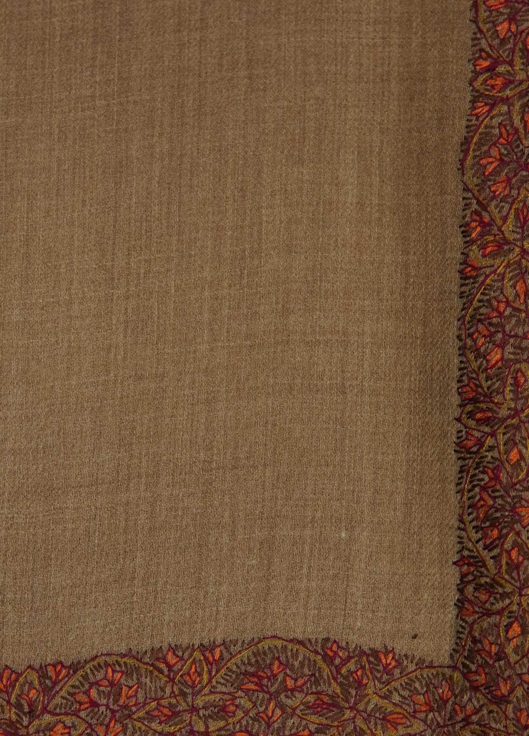 Sanaulla Exclusive Range  Pashmina  Shawls MAMA-16 Fawn-7 - Pashmina Shawls