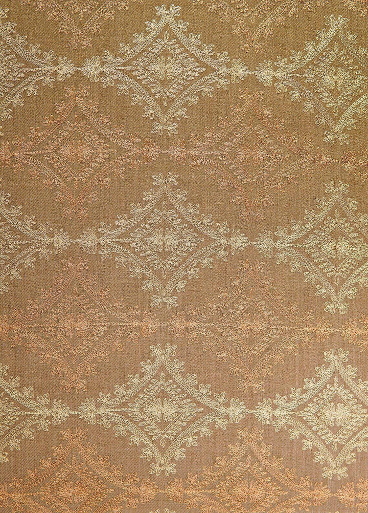 Sanaulla Exclusive Range  Pashmina  Shawls MAMA-38 Fawn-1 - Pashmina Shawls