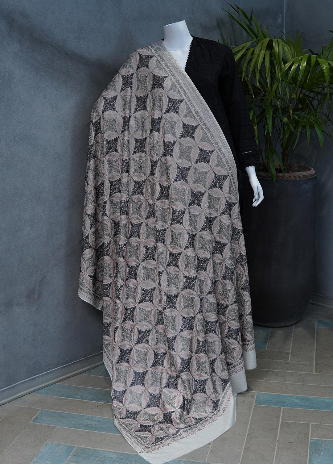 Sanaulla Exclusive Range  Pashmina  Shawls MAMA-37 Off - Pashmina Shawls