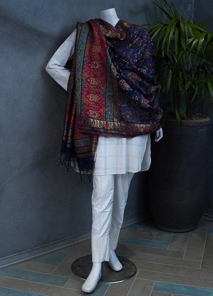 Sanaulla Exclusive Range  Pashmina  Shawls MAMA-11 Multi-13 - Pashmina Shawls