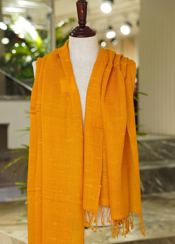 Sanaulla Exclusive Range  Pashmina  Shawls 169236-Yellow - Pashmina Shawls