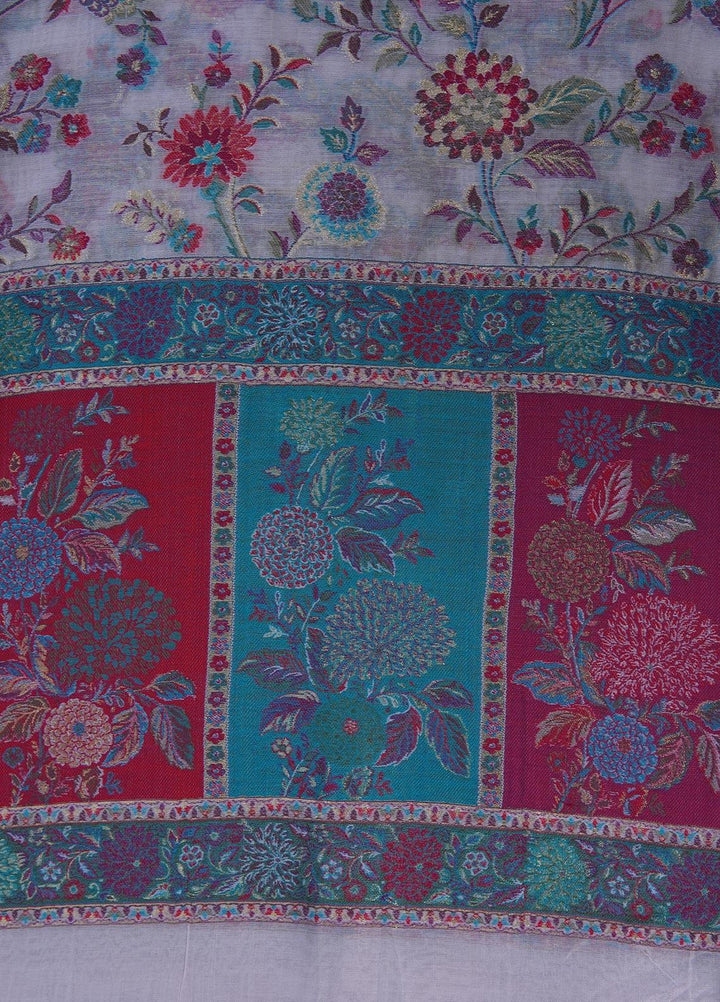 Sanaulla Exclusive Range  Pashmina  Shawls MAMA-11 Multi-14 - Pashmina Shawls