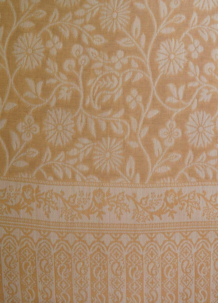 Sanaulla Exclusive Range  Pashmina  Shawls MAMA-48 Fawn-2 - Pashmina Shawls