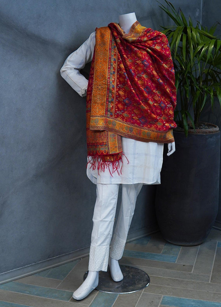 Sanaulla Exclusive Range  Pashmina  Shawls MAMA-11 Multi-15 - Pashmina Shawls