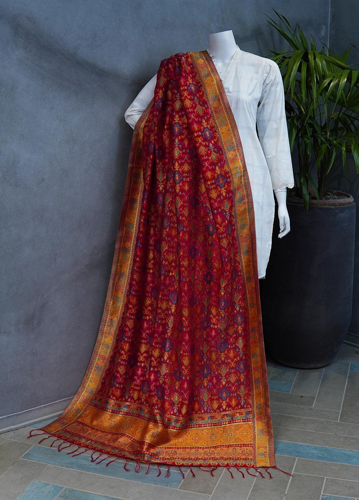 Sanaulla Exclusive Range  Pashmina  Shawls MAMA-11 Multi-15 - Pashmina Shawls