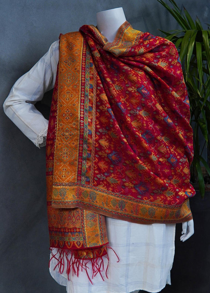 Sanaulla Exclusive Range  Pashmina  Shawls MAMA-11 Multi-15 - Pashmina Shawls