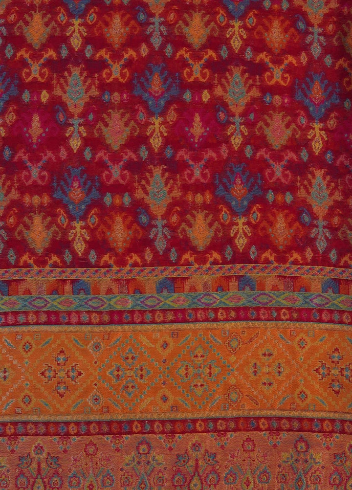 Sanaulla Exclusive Range  Pashmina  Shawls MAMA-11 Multi-15 - Pashmina Shawls