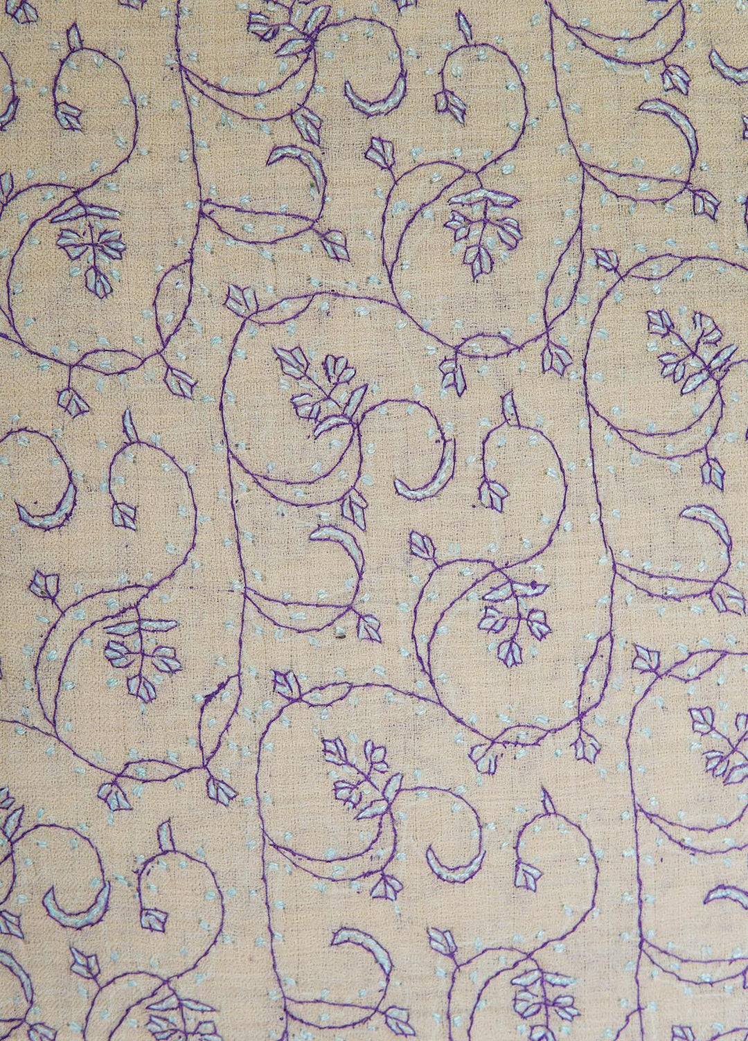 Sanaulla Exclusive Range  Pashmina  Shawls MAMA-47 Beige - Pashmina Shawls