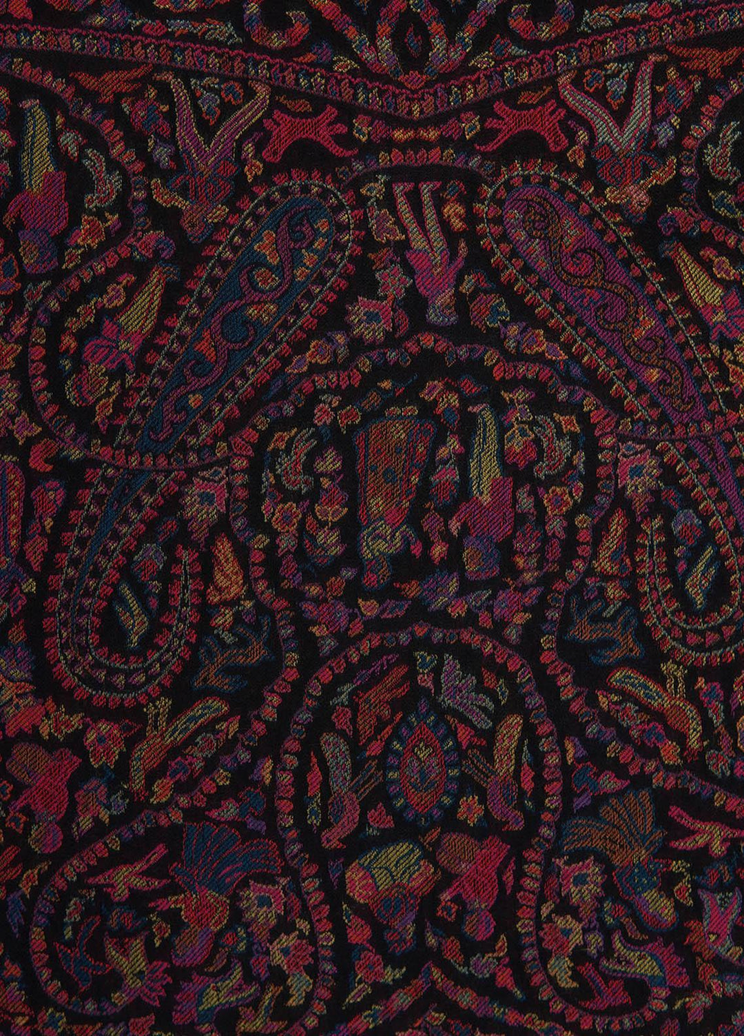 Sanaulla Exclusive Range  Pashmina  Shawls MAMA-08 Black-1      - Pashmina Shawls